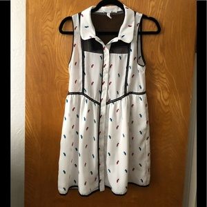 Bcbgenerations bird sleeveless midi dress